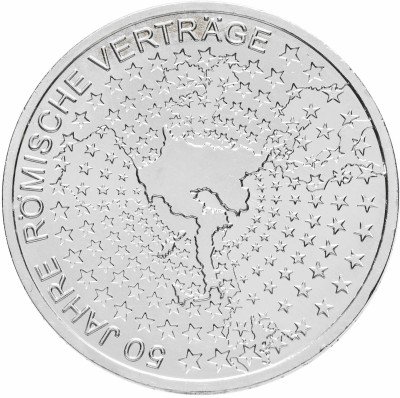 Купить Германия 10 евро 2007 "50 лет Римскому договору"