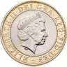 Купить Великобритания 2 фунта (pounds) 2006 "200 лет со дня рождения Изамбарда Кингдома Брюнеля - Королевский мост Альберта"