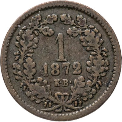 купить Австро-Венгрия 1 крейцер (krajczar) 1872 для Венгрии