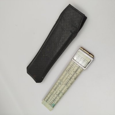 купить Линейка логарифмическая, в кофре, дерево, кожа, металл, Завод «Союз», Ленинград, СССР, 1960-1980 гг.