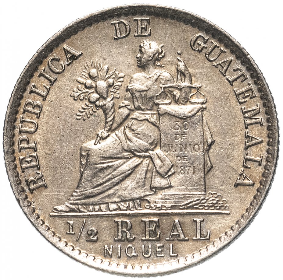 купить Гватемала 1/2 реала 1901