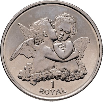 купить Гибралтар 1 крона (crown) 1998 "Ангелы"