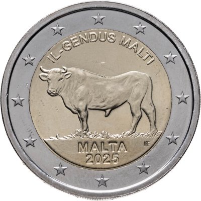 купить Мальта 2 евро 2025 Мальтийский бык