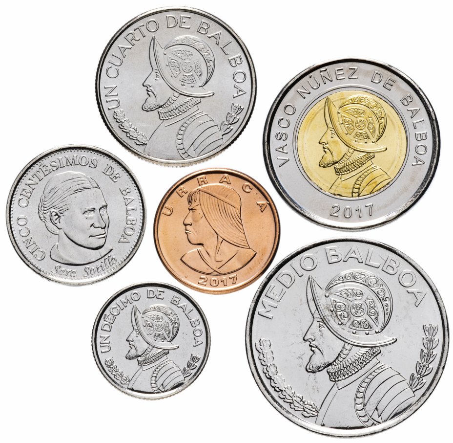 купить Панама набор монет 2017-2019 (6 штук)