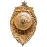 Купить Призовой нагрудный знак 2-го места первенства ДОССАФ по судовому моделированию, латунь, эмаль, винт. СССР, ММД, 1950-е гг.