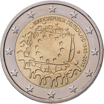 купить Германия 2 евро 2015 "30 лет флагу Европейского союза"