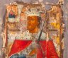 Купить Икона "Святой Благоверный Князь Александр Невский", дерево, темпера, серебрение, Российская империя, 1850-1880 гг.