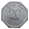Купить Германия (Нюрнберг) нотгельд  20 пфеннигов 1921 "Фонтан Нептуна" трамвайный жетон