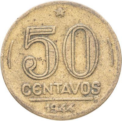 купить Бразилия 50 сентаво (centavos) 1944