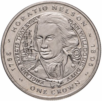 купить Фолклендские острова 1 крона (crown) 2006 Горацио Нельсон