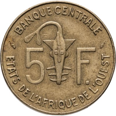купить Западная Африка 5 франков 1975