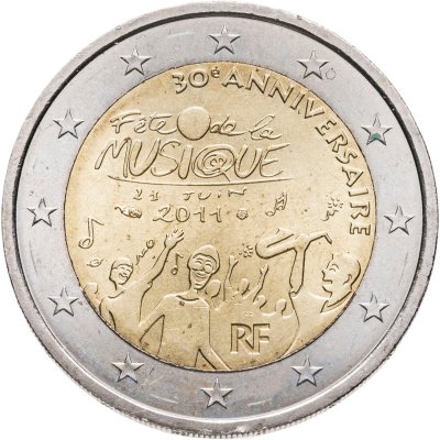 купить Франция 2 euro (евро) 2011 30 лет фестивалю музыки
