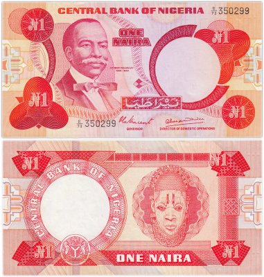 купить Нигерия 1 найра 1979 (Pick 19а)
