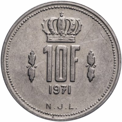 купить Люксембург 10 франков 1971