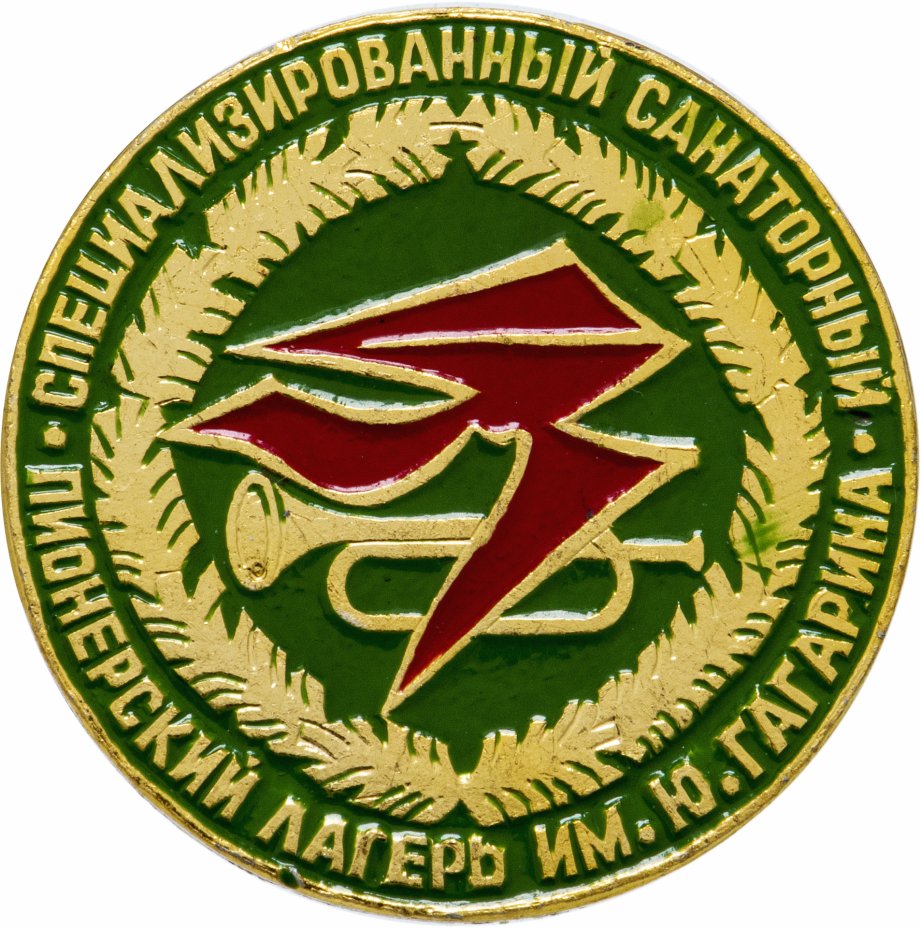 Значок Пионерский лагерь имени Ю. Гагарина Специализированный санаторий ...