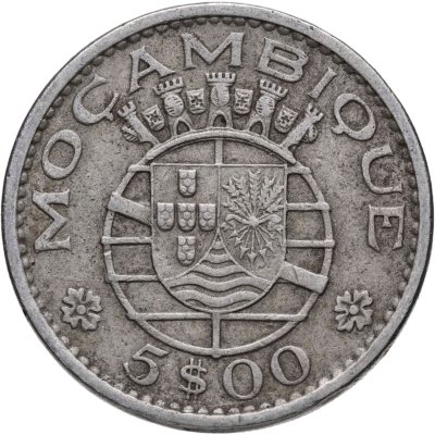 купить Мозамбик 5 эскудо (escudo) 1973