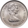 Купить Фолклендские острова 50 пенсов (pence) 1977 "25 лет правления Королевы Елизаветы II"