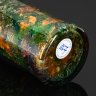 Купить Ваза для цветов, украшенная пестрыми узорами, Laque Line, стекло, лак, Франция, 1980-1990 гг.