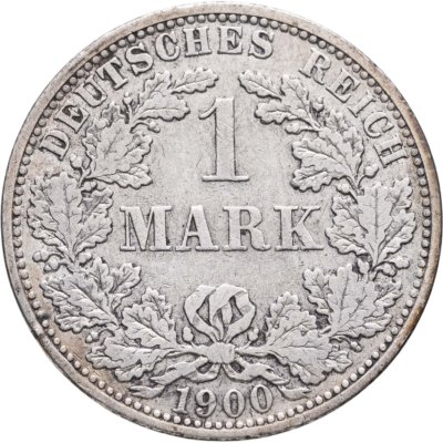 купить Германия 1 марка (mark) 1900 знак монетного двора: "A" - Берлин Германия