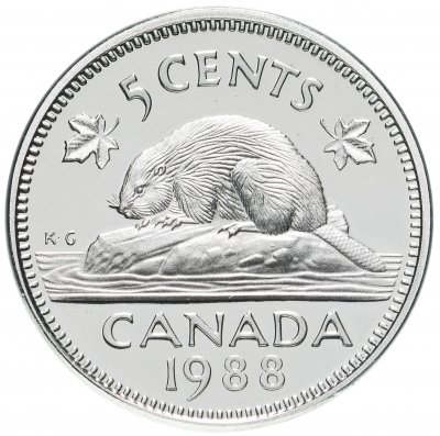 купить Канада 5 центов 1988