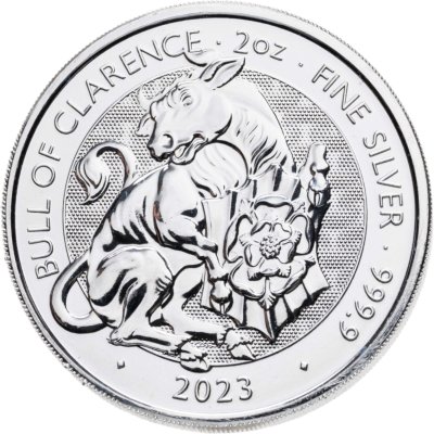 купить Великобритания 5 фунтов 2023 "Звери Тюдоров - Бык Кларенса"