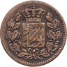 Купить Бавария 1 пфенниг 1863