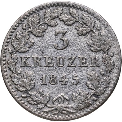 купить Бавария 3 крейцера 1843
