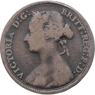 купить Великобритания 1/2 пенни (penny) 1880