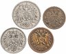 Купить Австрия (Австро-Венгрия) набор 1-20 геллеров 1892-1916 (4 шт)