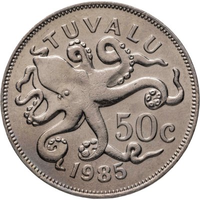 купить Тувалу 50 центов (cents) 1985