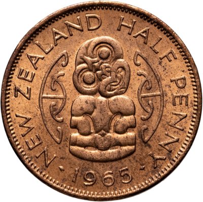 купить Новая Зеландия 1/2 пенни (penny) 1965
