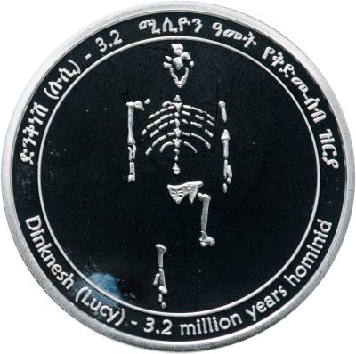 купить Эфиопия 20 быров 2008 Новое эфиопское тысячелетие - Люси, в футляре