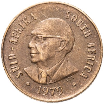 купить ЮАР 1 цент (cent) 1979 Окончание президентства Николааса Дидерихса