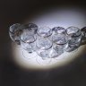 Купить Набор рюмок с растительным декором и золотой каймой на 6 персон, стекло, резьба, золочение, СССР, 1970-1990 гг.