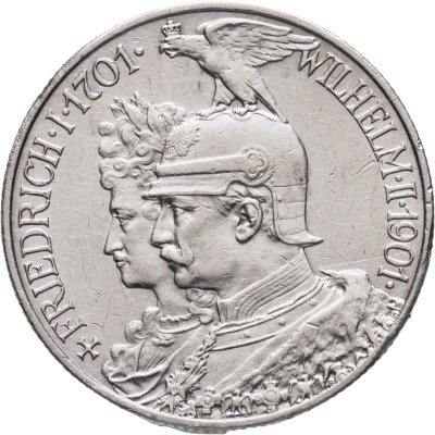 купить Германия (Империя) 2 марки (mark) 1901 "200 лет Пруссии"