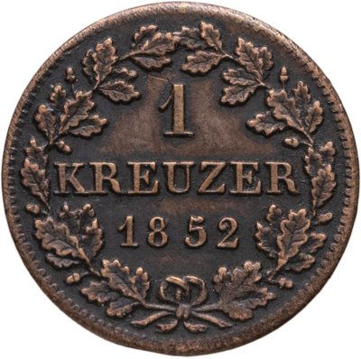 купить Германия, Бавария 1 крейцер 1852