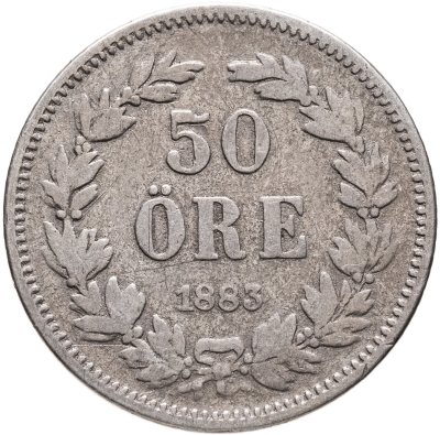 купить Швеция 50 эре (ore) 1883