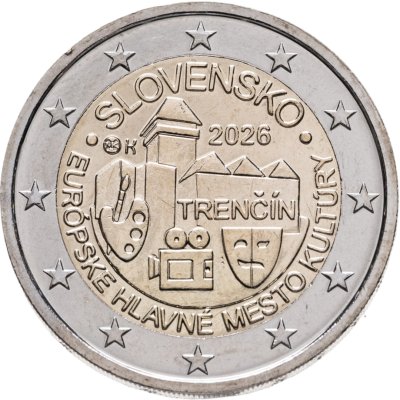 купить Словакия 2 евро 2026 Тренчин - Культурная столица Европы 2026