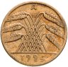 Купить Германия  10 пфеннигов (рентенпфеннигов, rentenpfennig) 1924 знак монетного двора "A" — Берлин