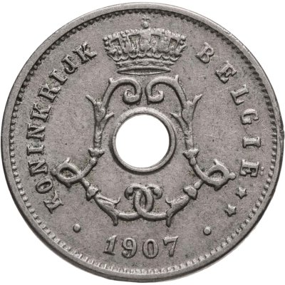 купить Бельгия 5 сантимов (centimes) 1907 Надпись на голландском - 'BELGIË'