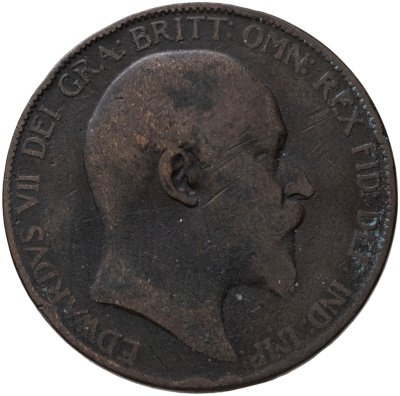купить Великобритания 1 пенни (penny) 1907