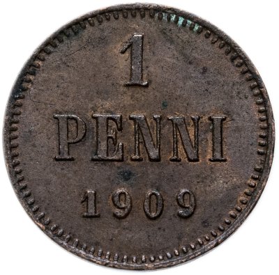 купить 1 пенни (penni) 1909 Российская Финляндия