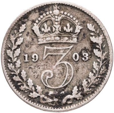 купить Великобритания 3 пенса (pence) 1903
