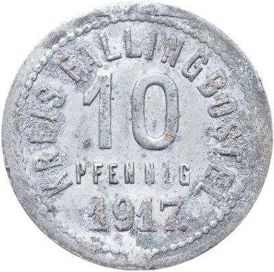 купить Германия, Фаллингбостель 10 пфеннигов 1917