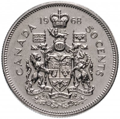 купить Канада 50 центов (cents) 1968