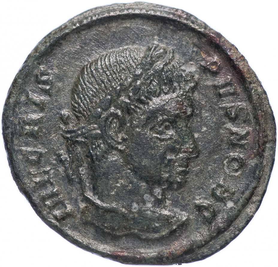 купить Римская Империя Крисп 317–326 гг фоллис (реверс: легенда обрамляет лавровый венок)