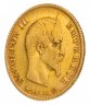 Купить Франция 10 франков (francs) 1860 года, знак монетного двора: "BB" - Страсбург, с портретом Императора Наполеона III