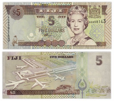 купить Фиджи 5 долларов 2002 (Pick 105a)