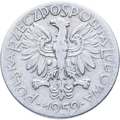 купить Польша 5 злотых (zlotych) 1959