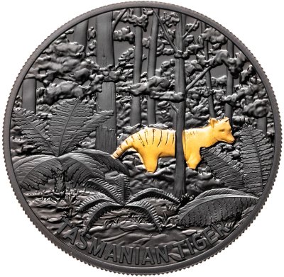 купить Австралия 5 долларов 2019 "Тасманийский тигр" в футляре, с сертификатом